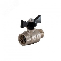 Кран шаровой полнопроходной  1/2' ВН бабочка