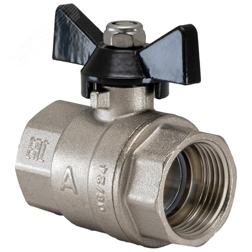 Кран шаровой полнопроходной  1' ВВ бабочка