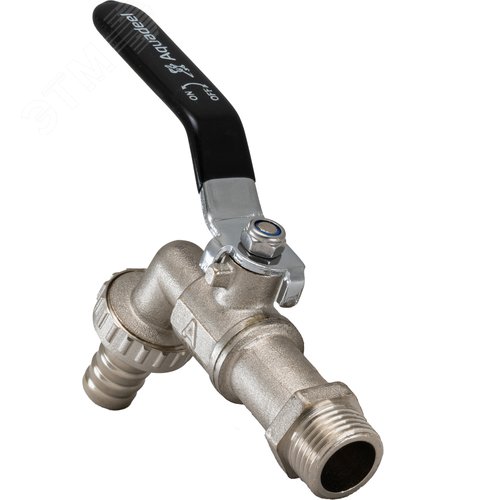 Кран шаровой водоразборный со штуцером 1/2' НР ручка рычаг