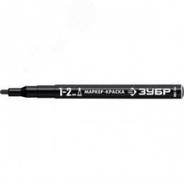 Маркер-краска Профессионал МК-200 круглый наконечник 1-2 мм черный