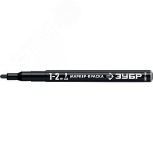 Маркер-краска Профессионал МК-200 круглый наконечник 1-2 мм черный