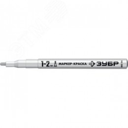 Маркер-краска Профессионал МК-200 круглый наконечник 1-2 мм белый