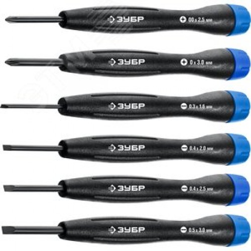 Набор отверток для точных работ 6 предм., TX-6