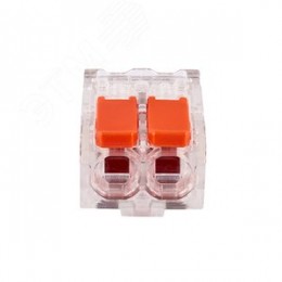 Клемма соединительная  2-контактная Elеctrodeel ED 230-612-b6, сечение 0,5-6,0 мм2, 41А/450В (упаковка 6 штук)