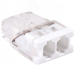 Клемма соединительная  2-контактная Elеctrodeel ED 772-202, сечение 0,5-2,5 мм2, 24А/450В (упаковка 100 штук)