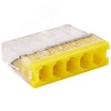 Клемма соединительная  5-контактная с пастой Elеctrodeel ED 772-205, сечение 0,5-2,5 мм2, 24А/450В (упаковка 100 штук)