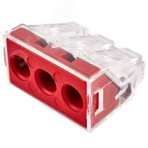 Клемма соединительная  3-контактная Elеctrodeel ED 773-173, сечение 2,5-6,0 мм2, 41А/400В (упаковка 50 штук)