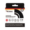 Изолента высоковольтная KRANZ самослипающаяся, до 10кВ, 0.76х25 мм, 5 м
