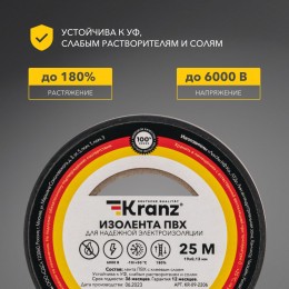 Изолента ПВХ черная 19мм 25м