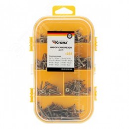 Набор саморезов для ДСП (255 шт) KRANZ