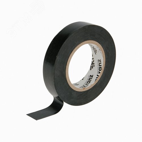 Изолента ПВХ KRANZ 0.13х15 мм, 25 м, черная