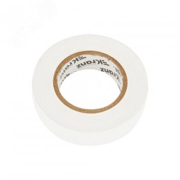 Изолента ПВХ KRANZ 0.13х19 мм, 25 м, белая