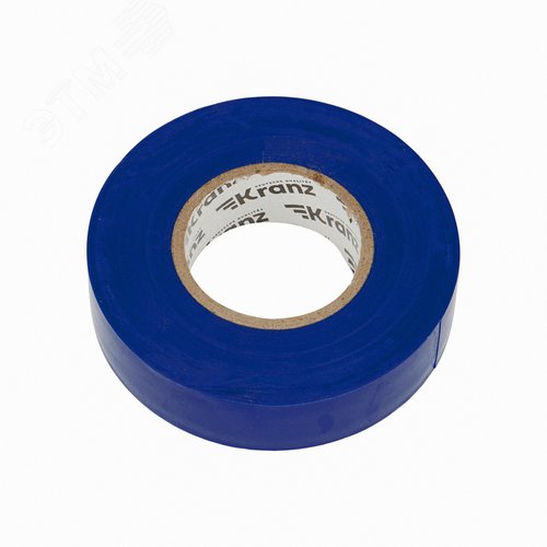 Изолента ПВХ KRANZ профессиональная, 0.18х19 мм, 20 м, синяя