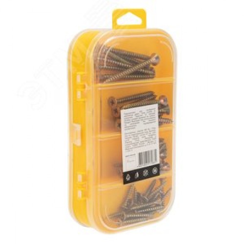 Набор саморезов для ДСП (255 шт) KRANZ