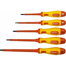 Набор отверток ''Х-Drive ELECTRO'', Cr-Mo-V сталь, SL: 2.5, 4, 5.5, 6.5, PH: № 1, № 2, 6 предм