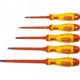 Набор отверток ''Х-Drive ELECTRO'', Cr-Mo-V сталь, SL: 2.5, 4, 5.5, 6.5, PH: № 1, № 2, 6 предм