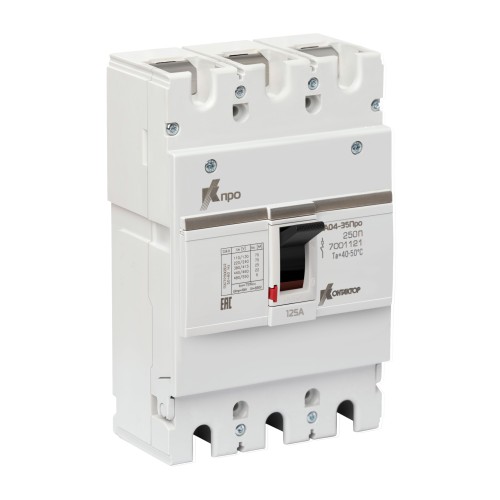 Выключатель автоматический ВА04-35Про 3P 125А Icu-25kA (250П) Контактор