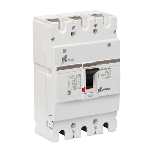 Выключатель автоматический ВА04-35Про 3P 160А Icu-25kA (250П) Контактор