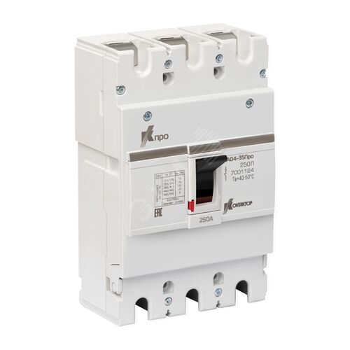 Выключатель автоматический ВА04-35Про 3P 250А Icu-25kA (250П) Контактор