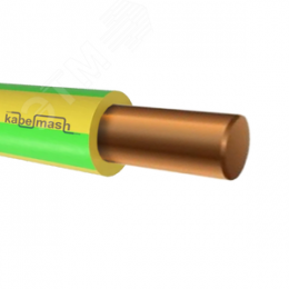 Провод силовой  ПуВнг(А)-LS 1х6 желто-зеленый ТРТС 100м