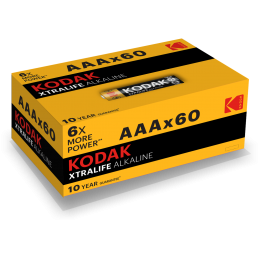 Батарейка LR03-60 (4S) colour box XTRALIFE Alkaline [K3A-60] (60/1200/38400)