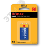 Батарейка 6LR61-1BL MAX SUPER Alkaline [K9V-1] (10/200/6000)