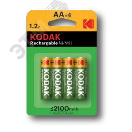 Аккумуляторы NiMH (никель-металлгидридные) HR6-4BL 2100mAh [KAAHRP-4] (80/640/15360)