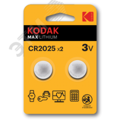 Батарейка CR2025-2BL MAX Lithium (60/240/43200)