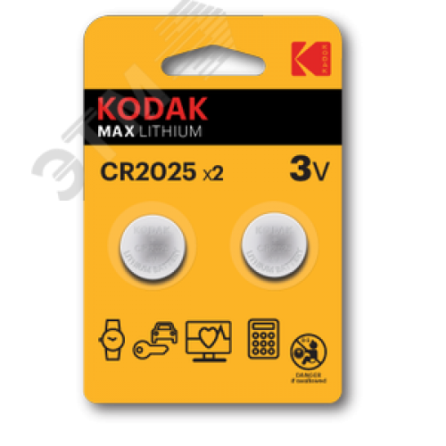 Батарейка CR2025-2BL MAX Lithium (60/240/43200)