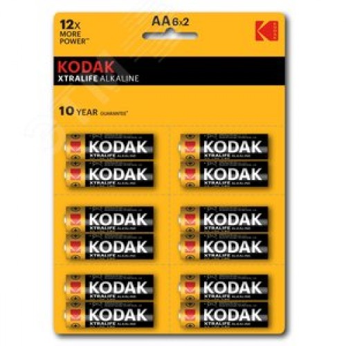 Батарейка LR6-12BL perforated (6x2BL) XTRALIFE Alkaline [KAA-2x6 perf] (144/576/18432)