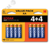 Батарейка Kodak LR6 4+4BL MAX SUPER Alkaline AA