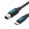 Кабель USB 2.0 Type C M на BM, 2 м.