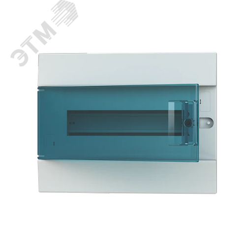 Щит распределительный встраиваемый 12 модулей ЩРв-п-12       пластиковый Mistral41 зеленая прозрачная дверь с  клеммами IP41