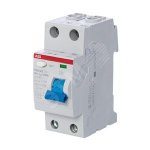 Выключатель дифференциального тока (УЗО) 2п 25А 30мА F202 АС