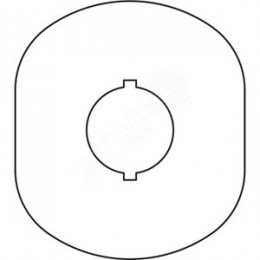 Шильдик MA6-1024 (желт.пласт. 1 место) с без текста