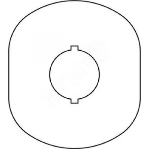 Шильдик MA6-1024 (желт.пласт. 1 место) с без текста