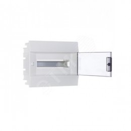 Щит распределительный встраиваемый 12 модулей ЩРв-п-12 пластиковый Mistral41 серая прозрачная дверь с клеммами IP41 (41A12X13B)