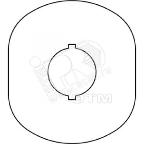 Шильдик MA6-1024 (желт.пласт. 1 место) с без текста