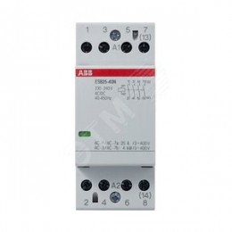 Контактор модульный (25А АС-1, 4НО), катушка 230В AC/DC