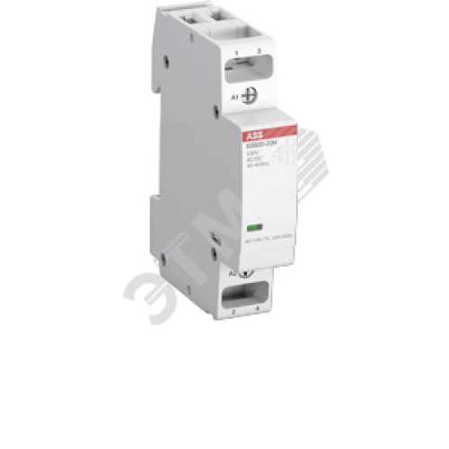 Контактор модульный (20А АС-1, 2НО), катушка 230В AC/DC