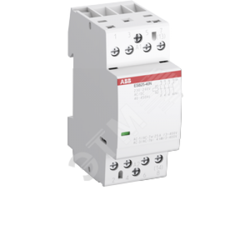 Контактор модульный (25А АС-1, 4НО), катушка 230В AC/DC