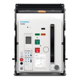 Воздушный выключатель серии HGS, арт. HGS16A3HM2C2S254LBAER (1600А, 3P, 65кА, стационарный c горизонтальным расположением шин, реле GPR-LP, с моторным приводом AC/DC 220В (катушка вкл. AC/DC 220В, катушка откл. AC/DC 220В))