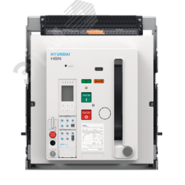 Воздушный выключатель серии HGN, арт. HGN20B3BM2C2S254MBAEL (2000А, 3P, 100кА, выкатной c горизонтальным расположением шин, реле GPR-LP, с моторным приводом AC/DC 220В (катушка вкл. AC/DC 220В, катушка откл. AC/DC 220В))