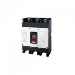 Автоматический выключатель в литом корпусе типа HGM, типоразмера 630AF, арт.HGM630E3PT4BS0000C00630F (630А, 38кА, 3 полюса, регулируемый термомагнитный расцепитель, прямой шинный вывод)