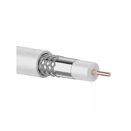 Кабель коаксиальный RG-6U, 75Ом, CCS/Al/Al, 48%, IN, белый 10 м