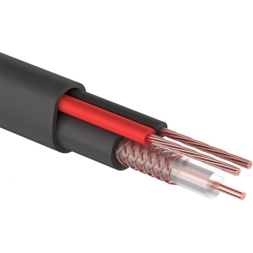 Кабель КВК-П-2 +2x0,75 мм2 (Cu/CCA) черный, 200 м