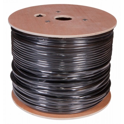 Витая пара F/UTP CAT5e PE 4PR 24AWG OUT SOLID     черный 305м