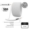 Кабель коаксиальный RG-6U 75 Ом CCS/A l/Al 48% бухта 100м белый