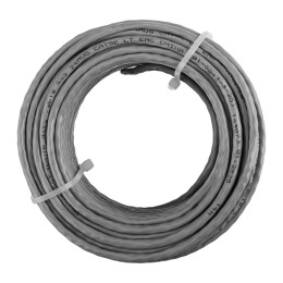Витая пара U/UTP 4PR 24AWG CCA CAT5e PVC серый бухта 25м