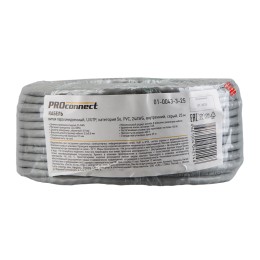 Витая пара U/UTP 4PR 24AWG CCA CAT5e PVC серый бухта 25м